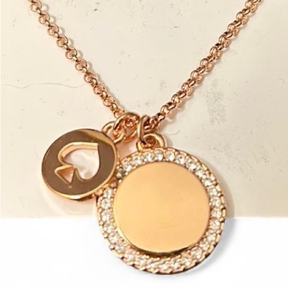 New Kate Spade spot the spade pave charm pendant - Picture 11 of 12